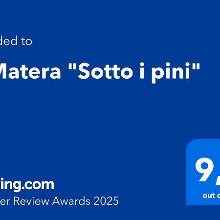 A Matera "Sotto I Pini" Villa Buitenkant foto
